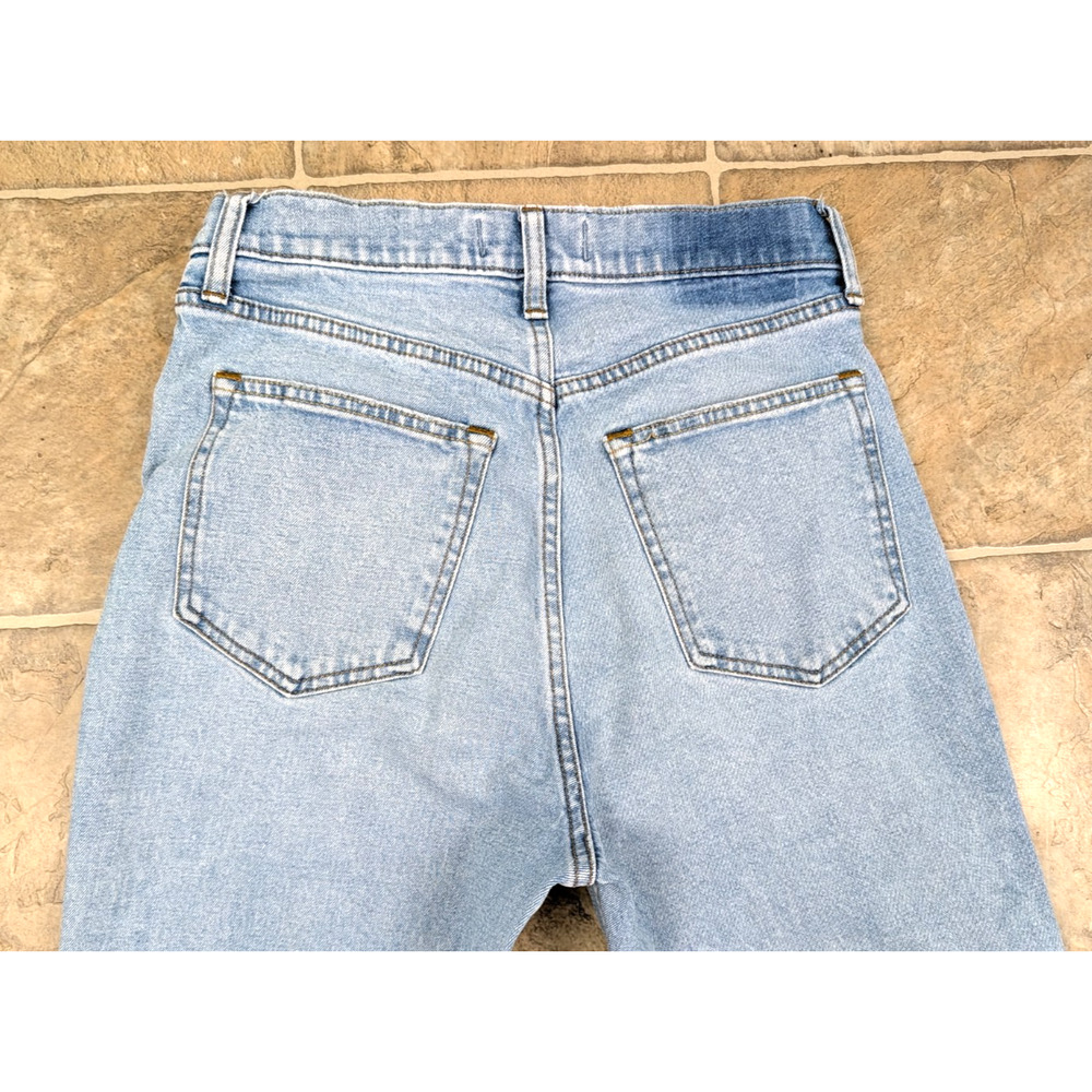 Abercrombie sz 28/6 The Ankle Straight Ultra High Rise Jeans distressed 3532 - Picture 4 of 7